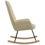 Silla mecedora de tela color crema de vidaXL, Mecedoras - Ref: Foro24-341255, Precio: 123,82 €, Descuento: %