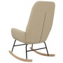 Silla mecedora de tela color crema de vidaXL, Mecedoras - Ref: Foro24-341255, Precio: 125,30 €, Descuento: %