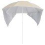 Sombrilla de playa con paredes laterales color arena 215 cm de vidaXL, Sombrillas - Ref: Foro24-318836, Precio: 28,86 €, Desc...