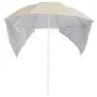 Sombrilla de playa con paredes laterales color arena 215 cm de vidaXL, Sombrillas - Ref: Foro24-318836, Precio: 30,95 €, Desc...