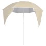 Sombrilla de playa con paredes laterales color arena 215 cm de vidaXL, Sombrillas - Ref: Foro24-318836, Precio: 28,86 €, Desc...