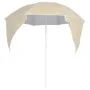 Sombrilla de playa con paredes laterales color arena 215 cm de vidaXL, Sombrillas - Ref: Foro24-318836, Precio: 30,95 €, Desc...