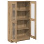 Aparador alto Roble Artisan 82,5x30,5x150 cm Madera de ingeniería en Librerías y estanterías | Comprar online en Foru.es