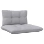 2-Sitzer-Gartensofa mit massiven grauen Kiefernholzkissen von vidaXL, Outdoor-Sofas - Ref: Foro24-3095991, Preis: 150,51 €, R...