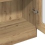 Aparador alto Roble Artisan 82,5x30,5x150 cm Madera de ingeniería en Librerías y estanterías | Comprar online en Foru.es