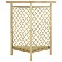 Pérgola esquinera con banco madera pino impregnada 166x81x174cm de vidaXL, Pérgolas, arcos y enrejados de jardín - Ref: Foro2...