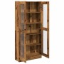 Aparador madera ingeniería madera envejecida 82,5x30,5x185 cm en Librerías y estanterías | Comprar online en Foru.es