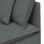 Sofá modular con cojines de tela gris oscuro en Sofás | Comprar online en Foru.es