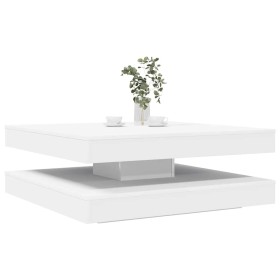 Mesa de centro giratoria 360 grados blanco 90x90x34,5 cm en Mesas de centro | Comprar online en Foru.es