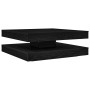 Mesa de centro giratoria 360 grados roble negro 90x90x34,5 cm en Mesas de centro | Comprar online en Foru.es