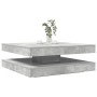 Mesa de centro giratoria 360 grados gris hormigón 90x90x34,5 cm en Mesas de centro | Comprar online en Foru.es