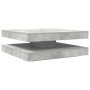 Mesa de centro giratoria 360 grados gris hormigón 90x90x34,5 cm en Mesas de centro | Comprar online en Foru.es