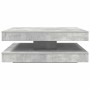 Mesa de centro giratoria 360 grados gris hormigón 90x90x34,5 cm en Mesas de centro | Comprar online en Foru.es