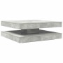 Mesa de centro giratoria 360 grados gris hormigón 90x90x34,5 cm en Mesas de centro | Comprar online en Foru.es