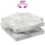 Mesa de centro giratoria 360 grados gris hormigón 90x90x34,5 cm en Mesas de centro | Comprar online en Foru.es