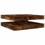 Mesa de centro giratoria 360 grados roble ahumado 90x90x34,5 cm en Mesas de centro | Comprar online en Foru.es