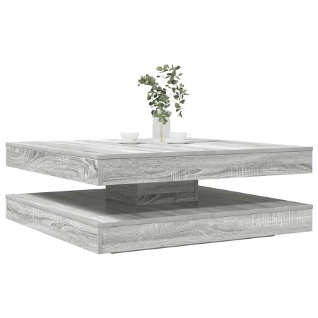 Mesa de centro giratoria 360 grados gris Sonoma 90x90x34,5 cm en Mesas de centro | Comprar online en Foru.es