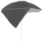 Sombrilla de playa con paredes laterales gris antracita 215 cm de vidaXL, Sombrillas - Ref: Foro24-318839, Precio: 32,74 €, D...