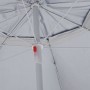 Sombrilla de playa con paredes laterales gris antracita 215 cm de vidaXL, Sombrillas - Ref: Foro24-318839, Precio: 32,74 €, D...