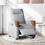 Sillón reclinable eléctrico tela gris claro en Sillones | Comprar online en Foru.es