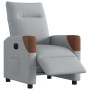 Sillón reclinable eléctrico tela gris claro en Sillones | Comprar online en Foru.es