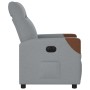 Sillón reclinable eléctrico tela gris claro en Sillones | Comprar online en Foru.es