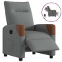 Sillón reclinable eléctrico de tela gris oscuro en Sillones | Comprar online en Foru.es