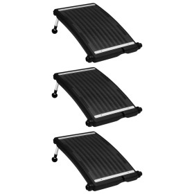 Paneles calefactores solares de piscina curvos 3 uds 72,5x46 cm de vidaXL, Climatizadores de piscina - Ref: Foro24-3095462, P...