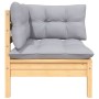 Juego de muebles de jardín 6 pzas y cojines madera maciza pino de vidaXL, Conjuntos de jardín - Ref: Foro24-3096189, Precio: ...