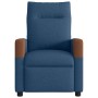 Sillón reclinable eléctrico tela azul en Sillones | Comprar online en Foru.es