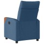Sillón reclinable eléctrico tela azul en Sillones | Comprar online en Foru.es