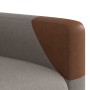Sillón reclinable de masaje eléctrico tela gris taupe en Sillones | Comprar online en Foru.es