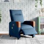Sillón reclinable de masaje eléctrico tela azul en Sillones | Comprar online en Foru.es
