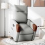 Sillón reclinable elevable de tela gris nube en Sillones | Comprar online en Foru.es