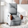 Sillón reclinable elevable de tela gris claro en Sillones | Comprar online en Foru.es