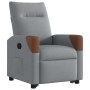 Sillón reclinable elevable de tela gris claro en Sillones | Comprar online en Foru.es