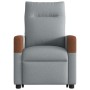 Sillón reclinable elevable de tela gris claro en Sillones | Comprar online en Foru.es