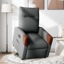 Sillón reclinable elevable de tela gris oscuro en Sillones | Comprar online en Foru.es