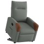 Sillón reclinable elevable de tela gris oscuro en Sillones | Comprar online en Foru.es