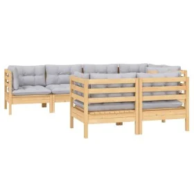 Gartenmöbelset 6-tlg. mit Kissen aus massivem Kiefernholz von vidaXL, Gartensets - Ref: Foro24-3096489, Preis: 542,44 €, Raba...