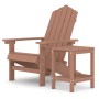 Silla de jardín Adirondack con mesa HDPE marrón de vidaXL, Sillas de jardín - Ref: Foro24-3095702, Precio: 186,65 €, Descuent...