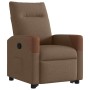Sillón reclinable elevable de tela marrón en Sillones | Comprar online en Foru.es