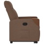 Sillón reclinable elevable de tela marrón en Sillones | Comprar online en Foru.es