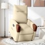 Sillón reclinable elevable de tela color crema en Sillones | Comprar online en Foru.es
