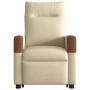 Sillón reclinable elevable de tela color crema en Sillones | Comprar online en Foru.es