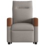 Sillón reclinable elevable tela gris taupe en Sillones | Comprar online en Foru.es