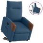 Sillón reclinable elevable tela azul en Sillones | Comprar online en Foru.es