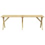 Mesa de jardín de madera de pino impregnada 220x73x70 cm de vidaXL, Mesas de jardín - Ref: Foro24-318426, Precio: 180,92 €, D...