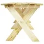 Mesa de jardín de madera de pino impregnada 220x73x70 cm de vidaXL, Mesas de jardín - Ref: Foro24-318426, Precio: 177,83 €, D...
