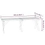 Mesa de jardín de madera de pino impregnada 220x73x70 cm de vidaXL, Mesas de jardín - Ref: Foro24-318426, Precio: 177,83 €, D...